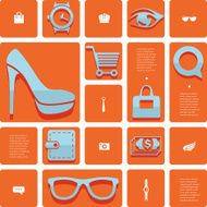 fashion flat infographic N111