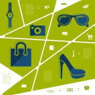 fashion flat infographic N112