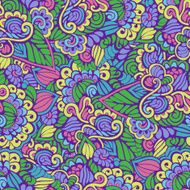 Abstract Vector Hand Drawn Seamless Pattern N4