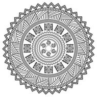 Aztec sign on white background N2