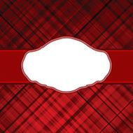 Wallace tartan red vintage card background EPS 8