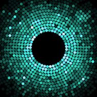 Abstract pattern of graduated shiny dots