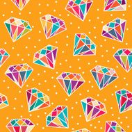 Seamless Pattern with Diamonds N8