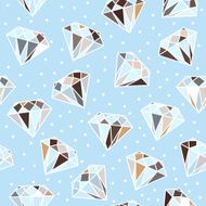 Seamless Pattern with Diamonds N9