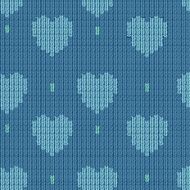 knitted background with hearts N2