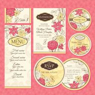 Set of wedding cards N4