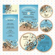 Set of wedding cards N5