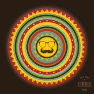 Retro label for summer time