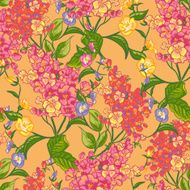 Seamless background with bouquets of wildflowers N13