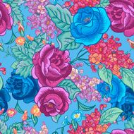 Seamless background with bouquets of wildflowers N14
