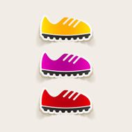 realistic design element sneakers N73