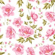 Elegant seamless peony pattern N7