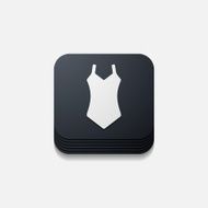 square button swimsuit N14