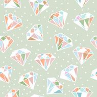 Seamless Pattern with Diamonds N12