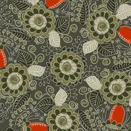 Ornamental lace pattern on dark background