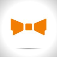 Vector bow-tie icon Eps10 N6