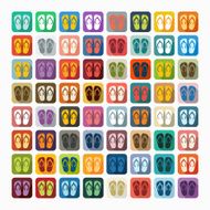 Flat design slippers N21