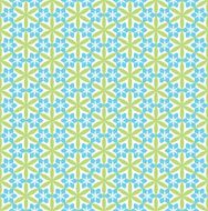 Seamless vector geometric flower pattern background
