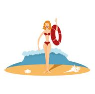 Girl by the sea