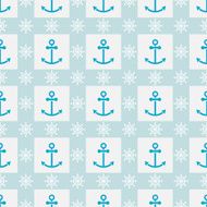 Seamless sea pattern with anchors hand wheels N5
