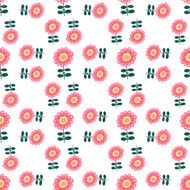 Seamless color decorative flower pattern N14