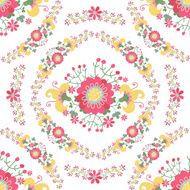 Cute retro floral Seamless pattern N2