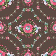 Cute vintage floral Seamless pattern N3