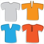 T-shirts for men isolated on white background