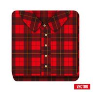 Icon flannelet check texture plaid shirt