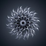 3d abstract microbiological organic shape virus macro