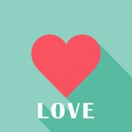 Pink abstract Valentine&#039;s heart sign