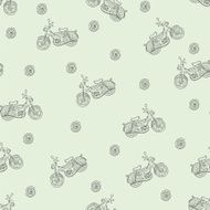 Seamless texture moped