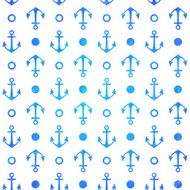 Stylish geometric seamless nautical pattern N2