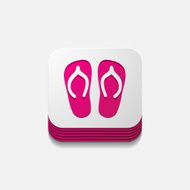 square button slippers N27