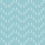 Seamless sea pattern with anchors