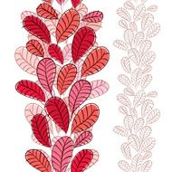 Seamless pattern with autumn leaves N6