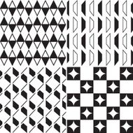abstract seamless pattern black and white N2