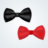 bow ties black and red