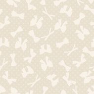 Seamless pattern with abstract various bows and ribbons N2