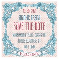 Vector vintage border frame N6