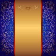 blue royal invitation card