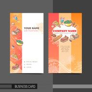 dining modern business card template