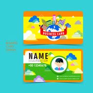 adorable vector business card set