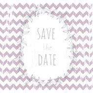 Sweet grunge save the date card with a wreath N2