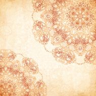 Ornate vintage background in mehndi style N4
