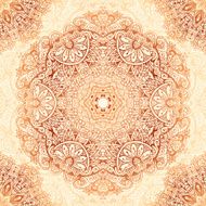 Ornate vintage seamless pattern in mehndi style N38