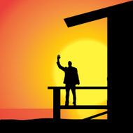 vector silhouette man N3