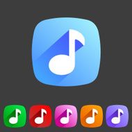 Flat icon sound
