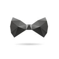 Bow tie abstract isolated on a white backgrounds vector illustration