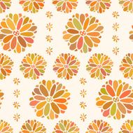 Seamless color decorative flower pattern N15